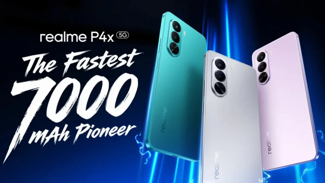 Realme P4x 5G: सिर्फ ₹15,999 में 7000mAh बैटरी, 144Hz Amoled Display और दमदार Dimensity 7400 Ultra Chipset 1 Realme P4x 5G